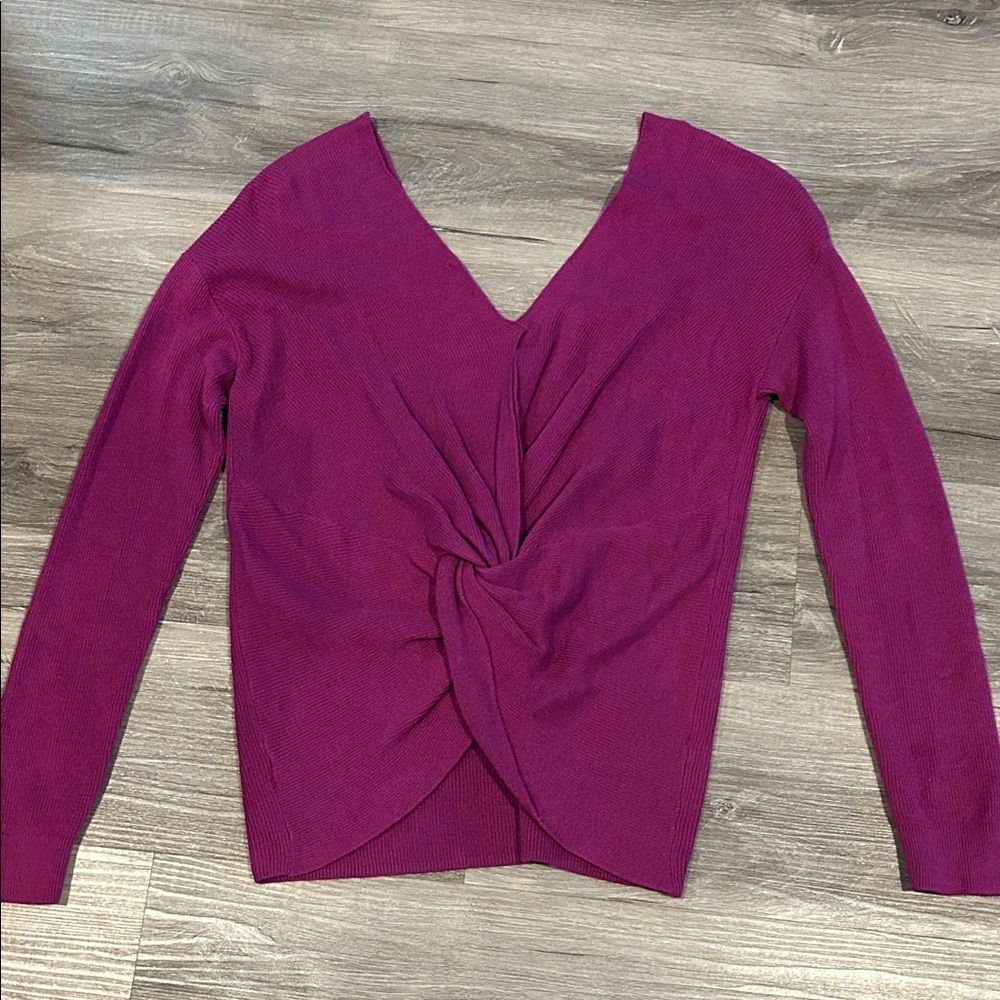 Splendid Women's Long Sleeve V-Neck Top - Purple